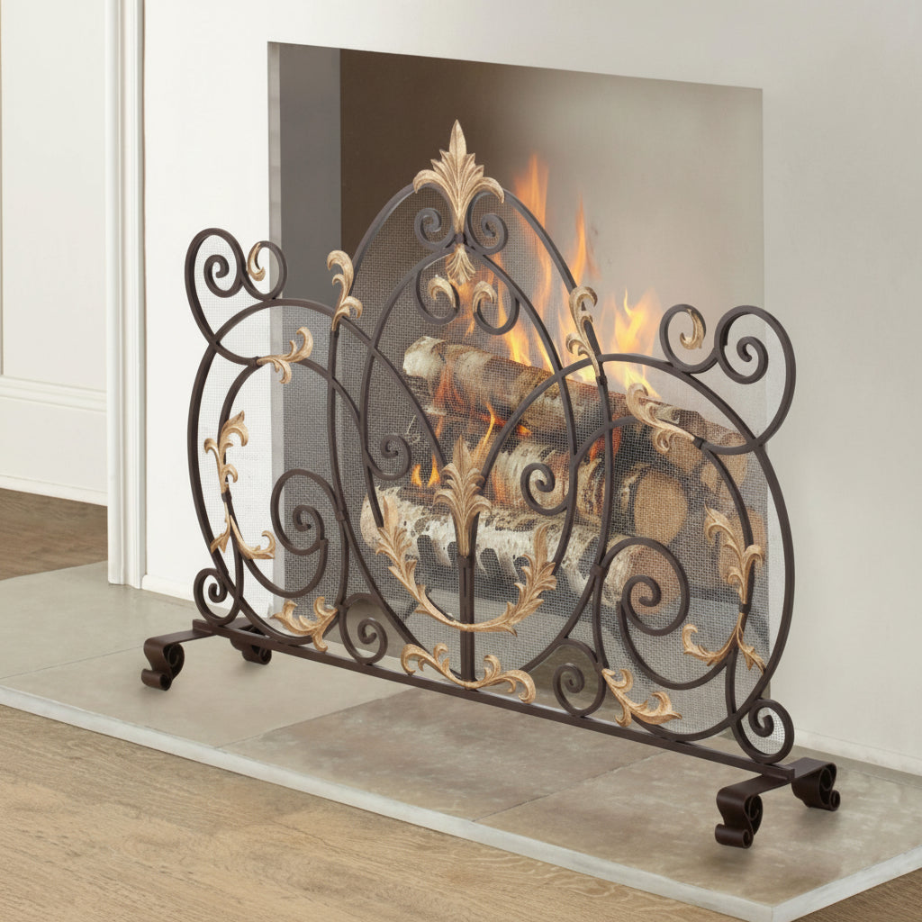 Versailles Acanthus Scroll Firescreen