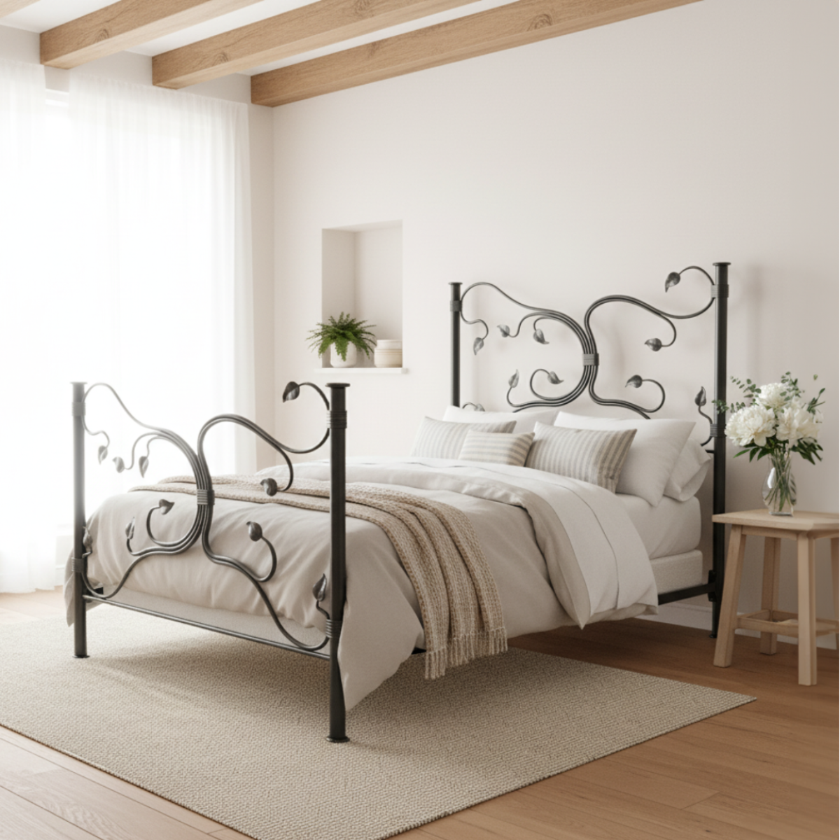 Willowmere Vine Iron Bed