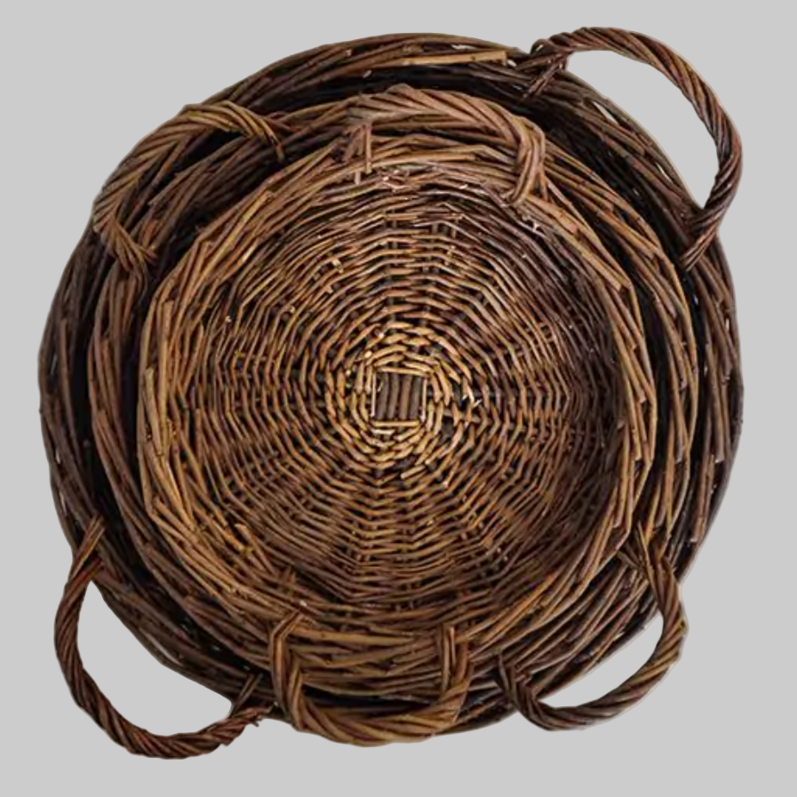 Round Willow Trays