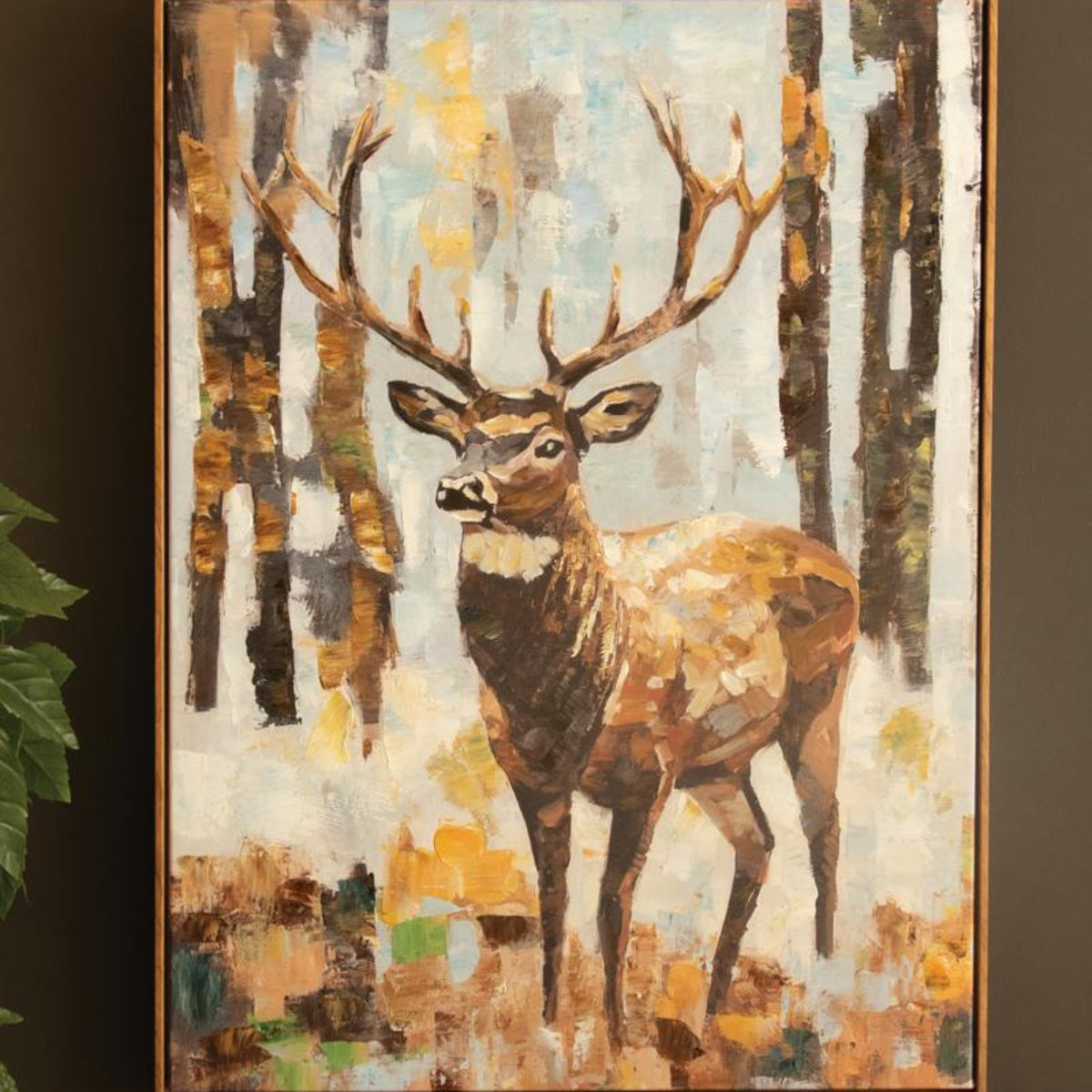 Woodland Stag Framed Wall Art