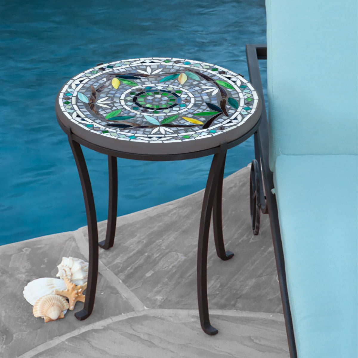 Zen Mosaic Chaise Table