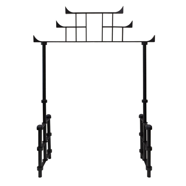 Zen Passage Arbor | Torii-Style Iron Garden Gate - Iron Accents
