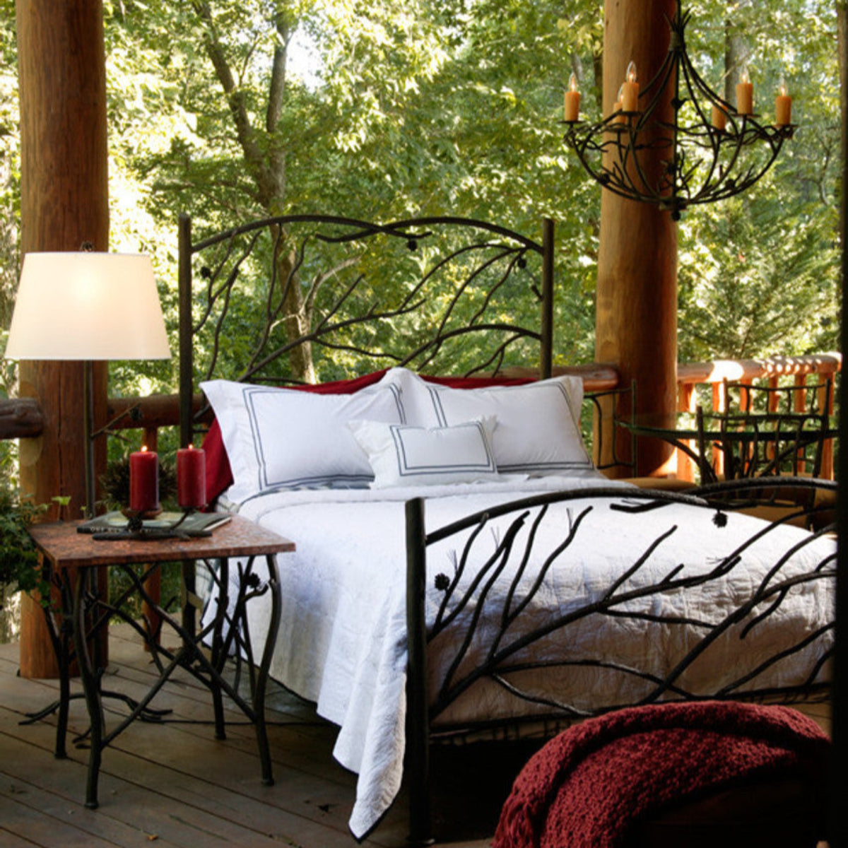 Pinebough Wrought Iron Bed