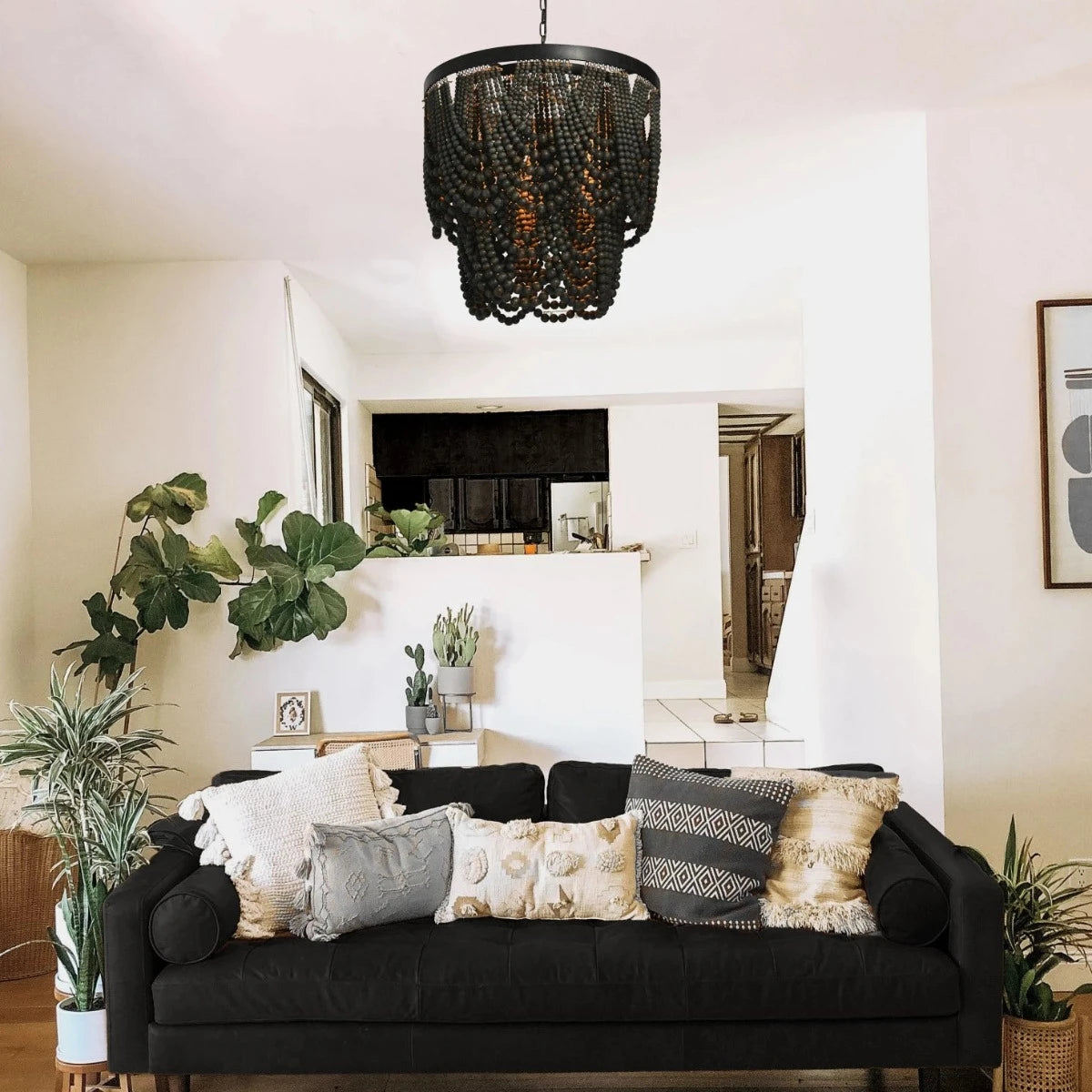 Allister Noir Beaded Chandelier