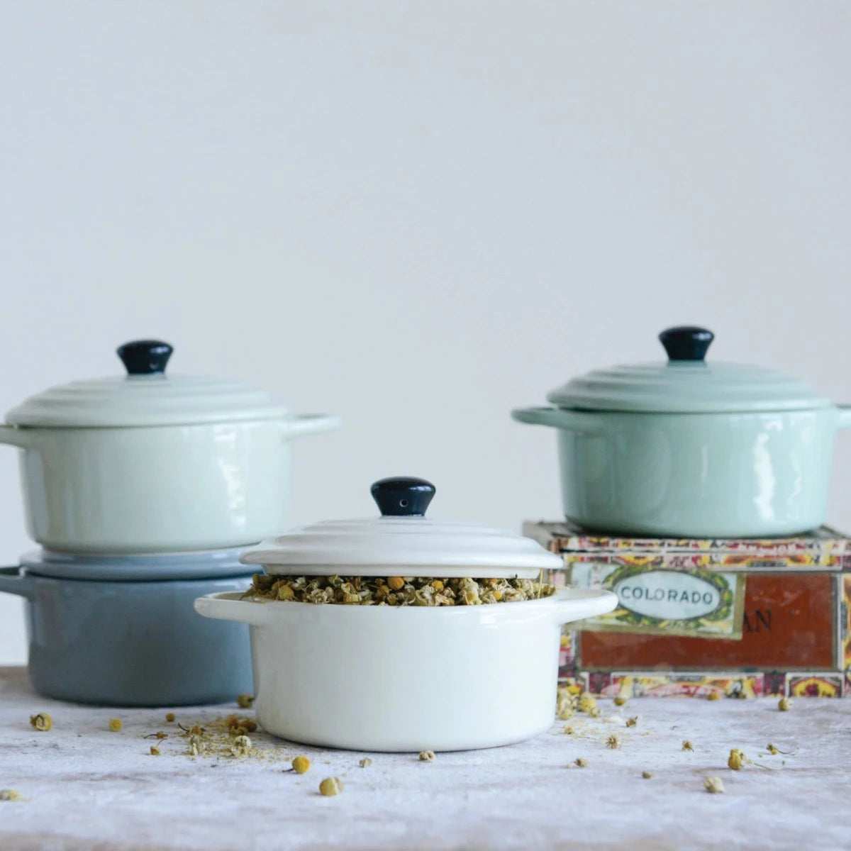 Pastel Stoneware Mini Bakers