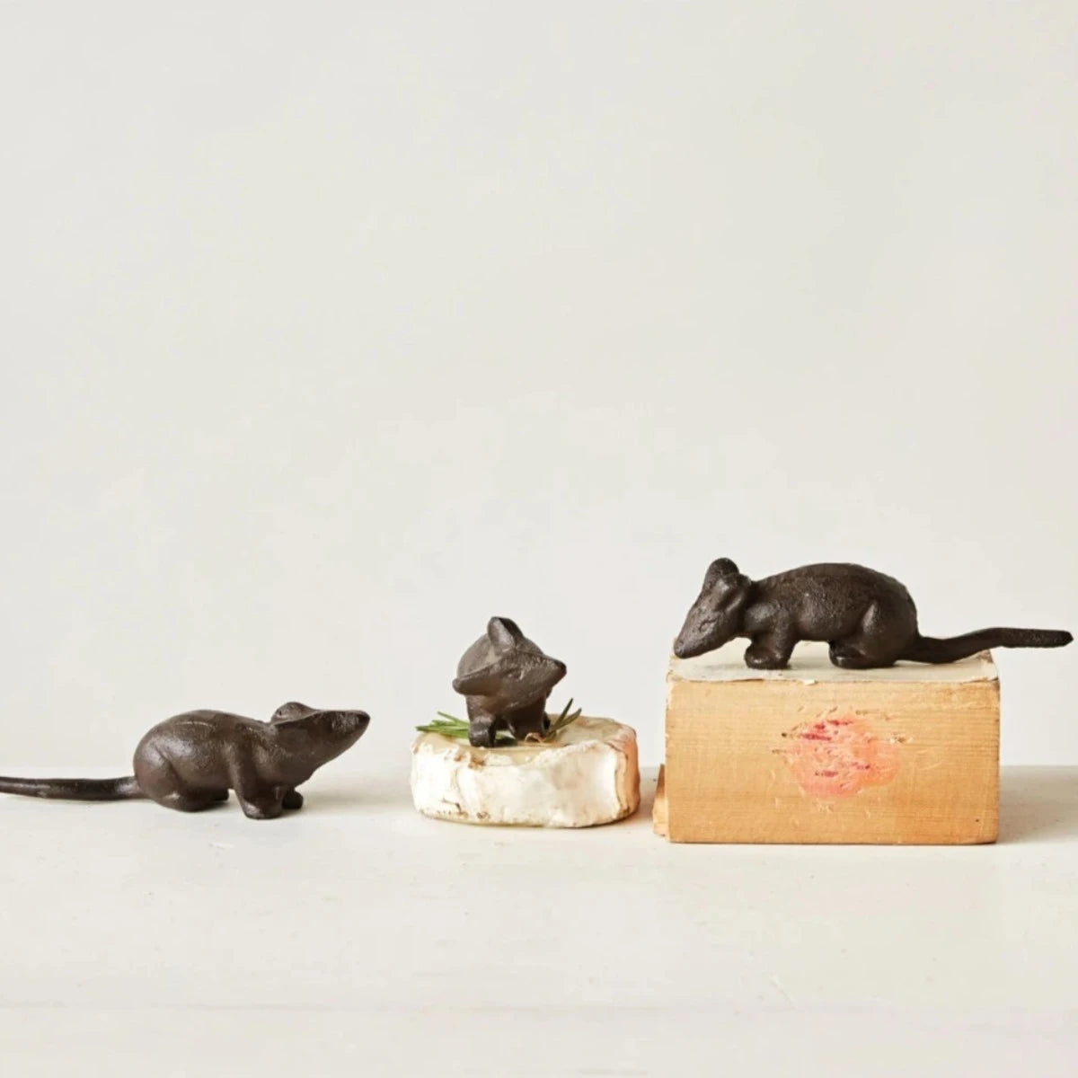 Whimsical Mouse Trio