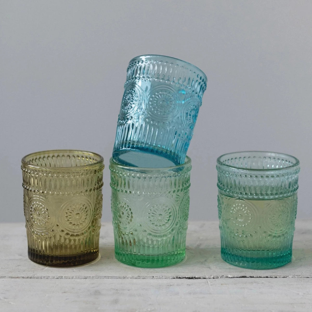 Kaleidoscope Quartet - Embossed Tumbler Set