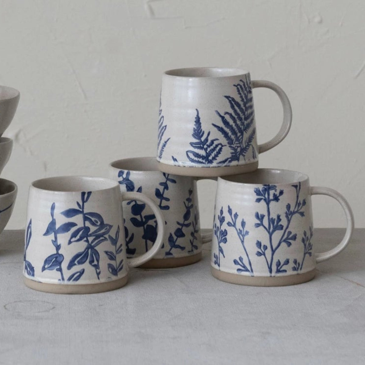 Botanica Blue Mug Set