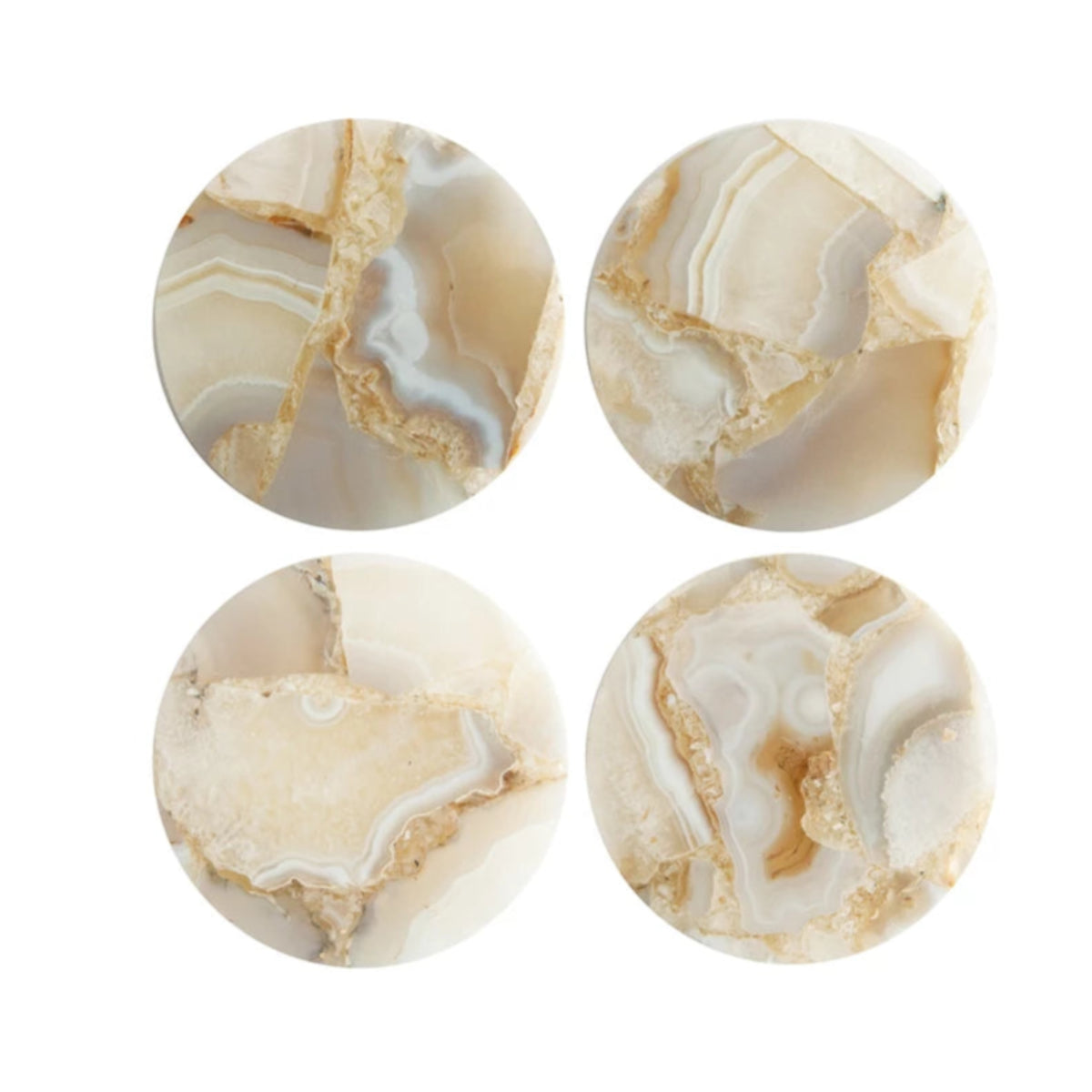 Golden Onyx Coaster Set