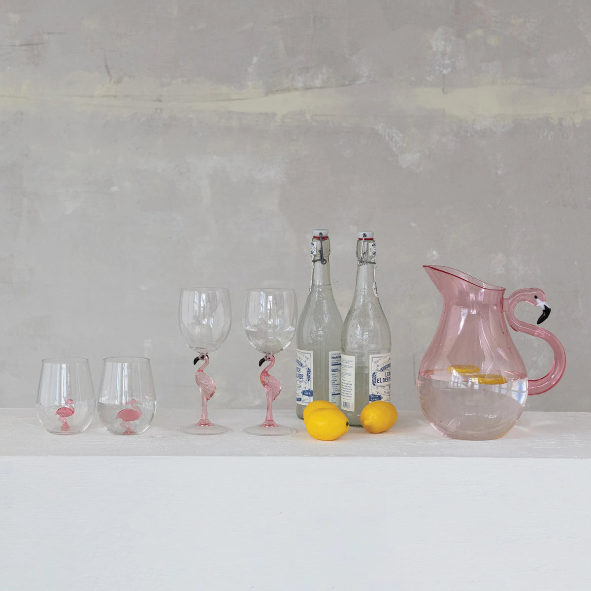 Flamingo Bliss Acrylic Pitcher