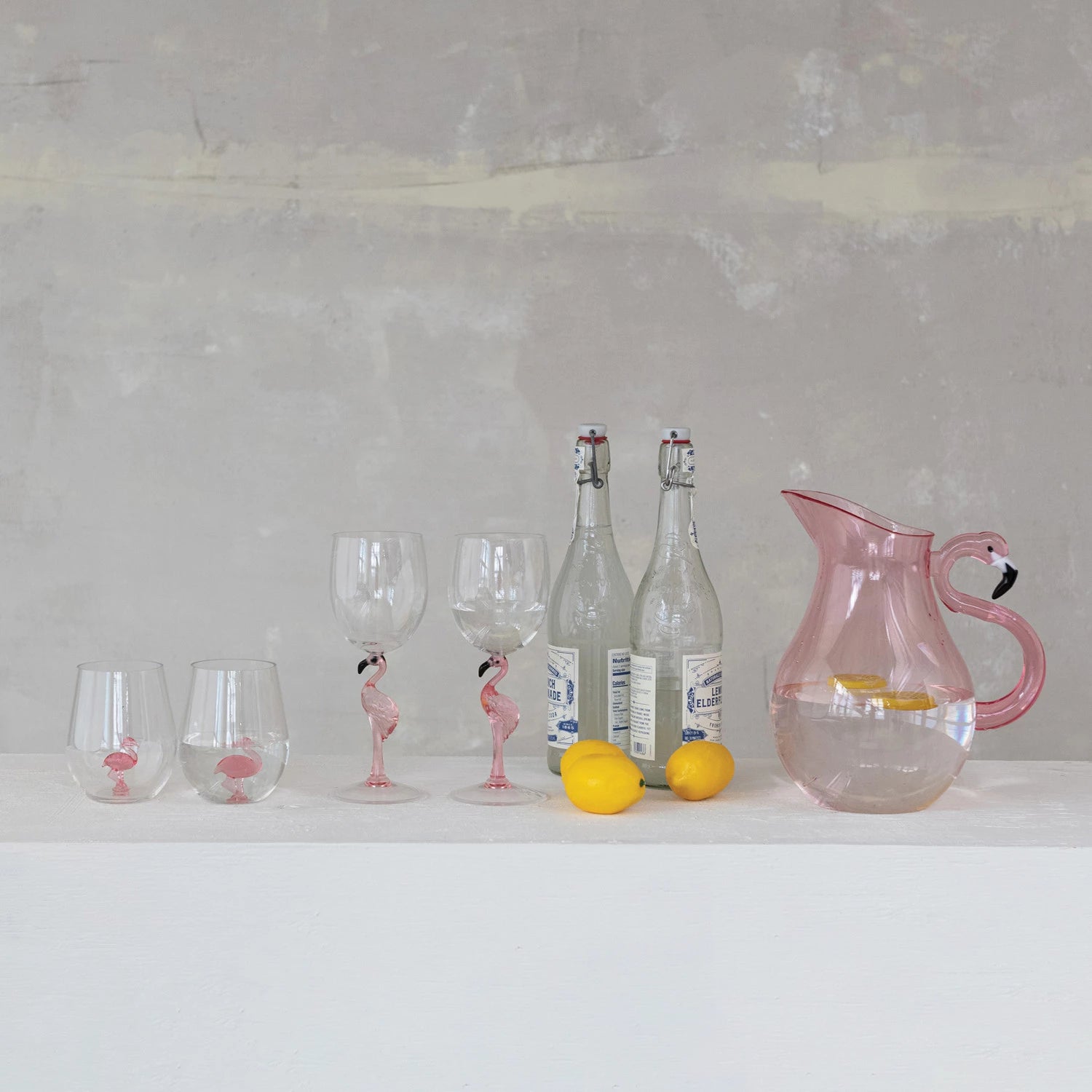 Flamingo Bliss Acrylic Pitcher