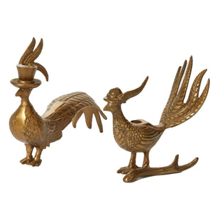 Pheasant Candle Holders