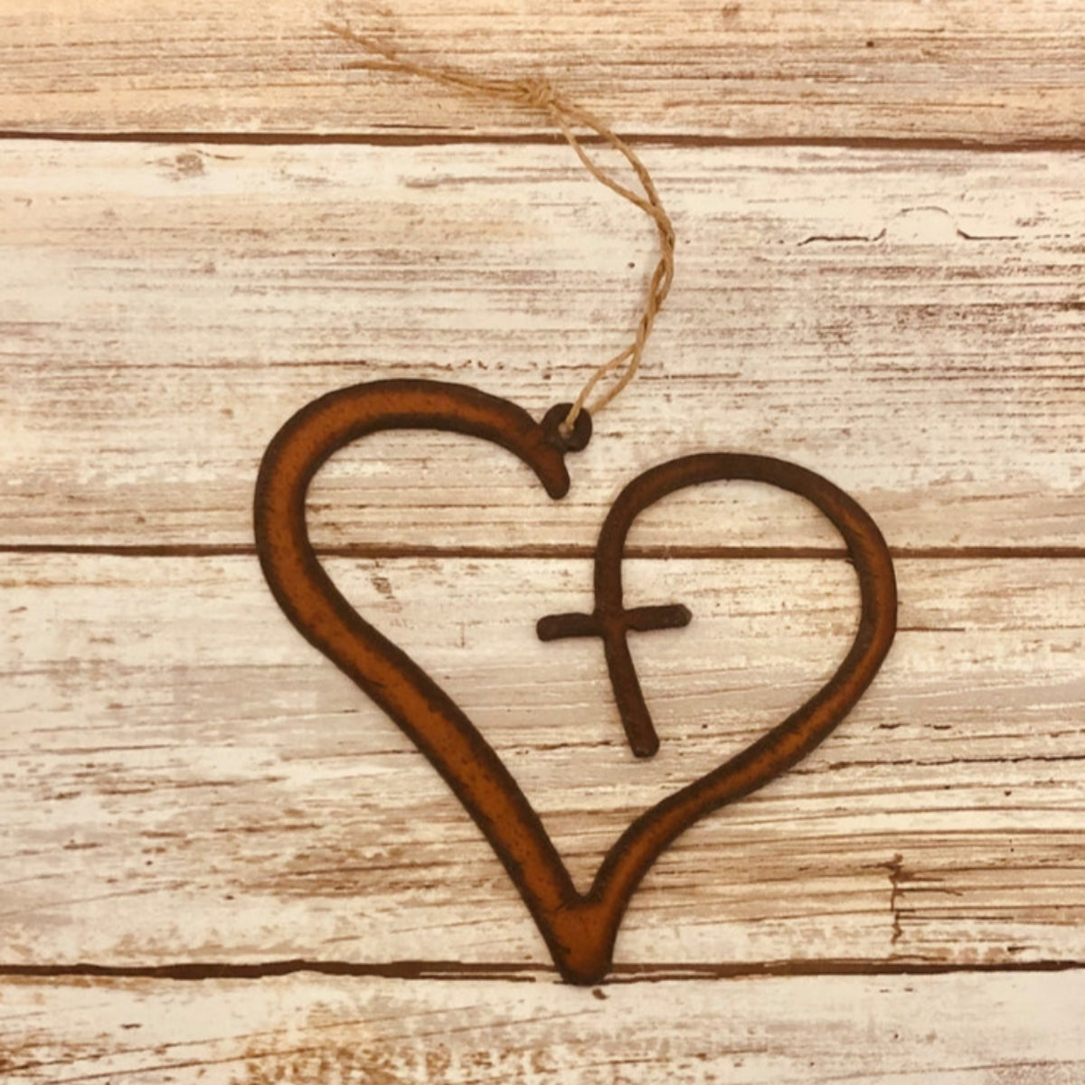 Heart w/ Cross Ornament