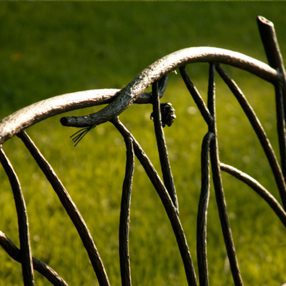 Pinebough Forged Iron Bench