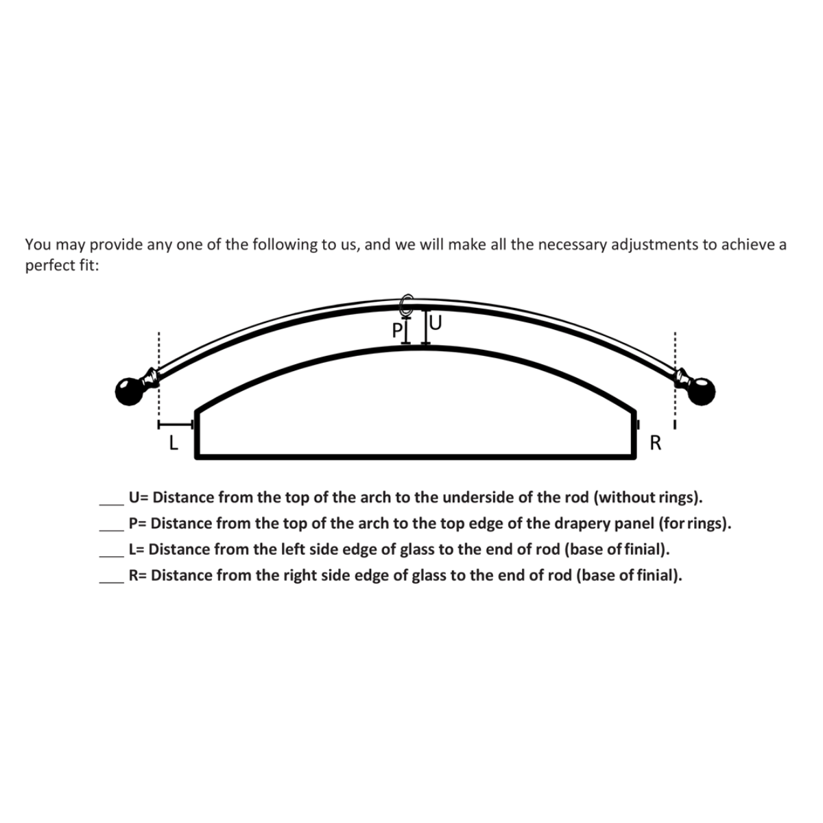Custom Arch / Eyebrow Window Rods