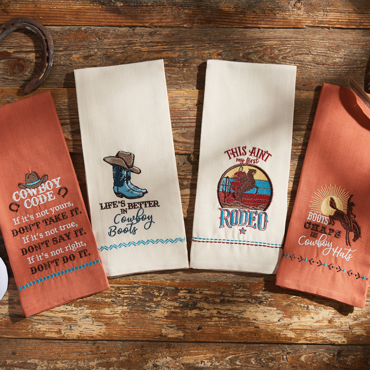 Better In Cowboy Boots Dishtowel