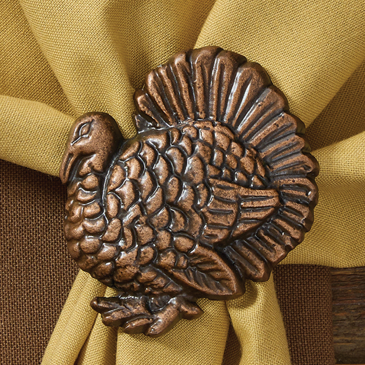 Bronzed Turkey Napkin Ring
