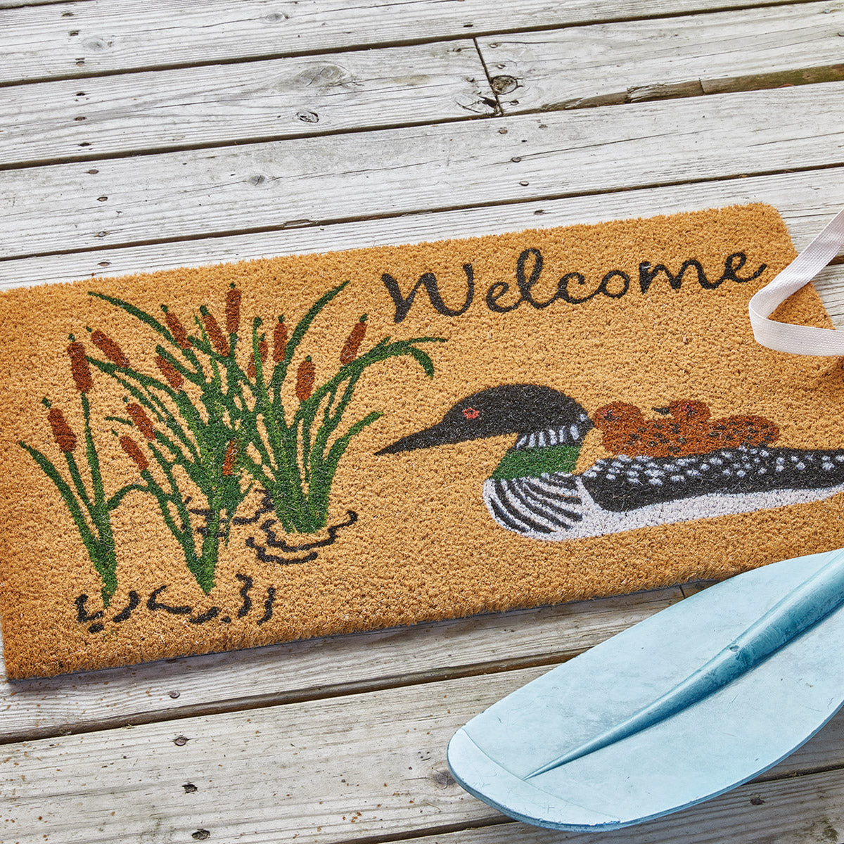 Rustic Loon Welcome Mat