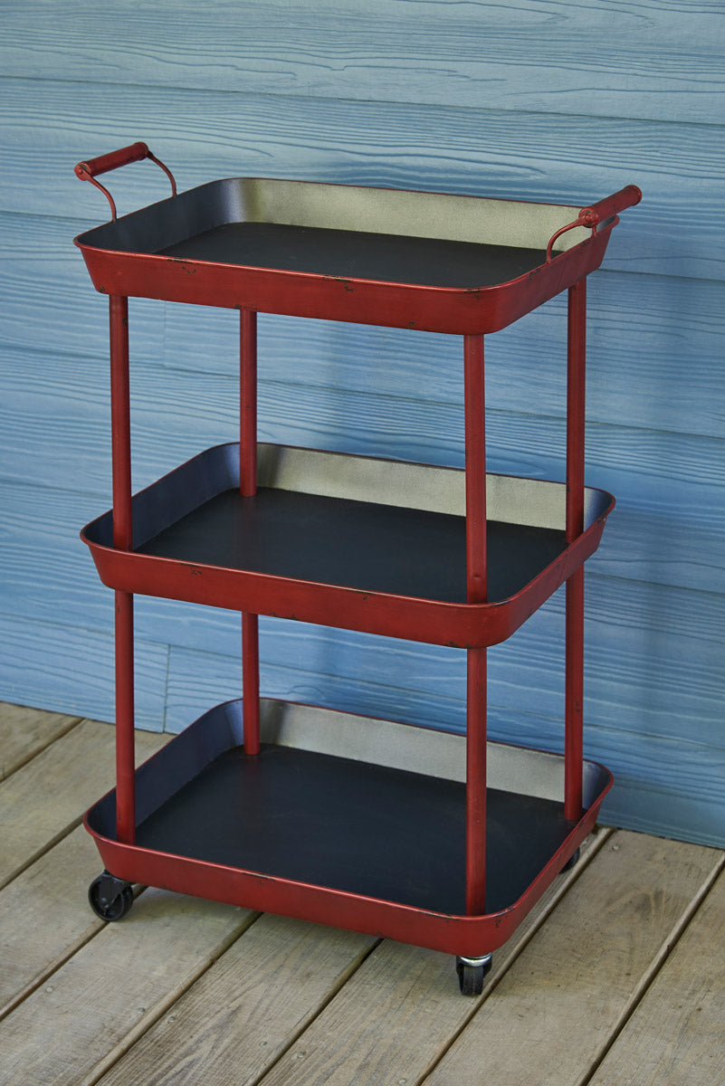 Red Utility Cart