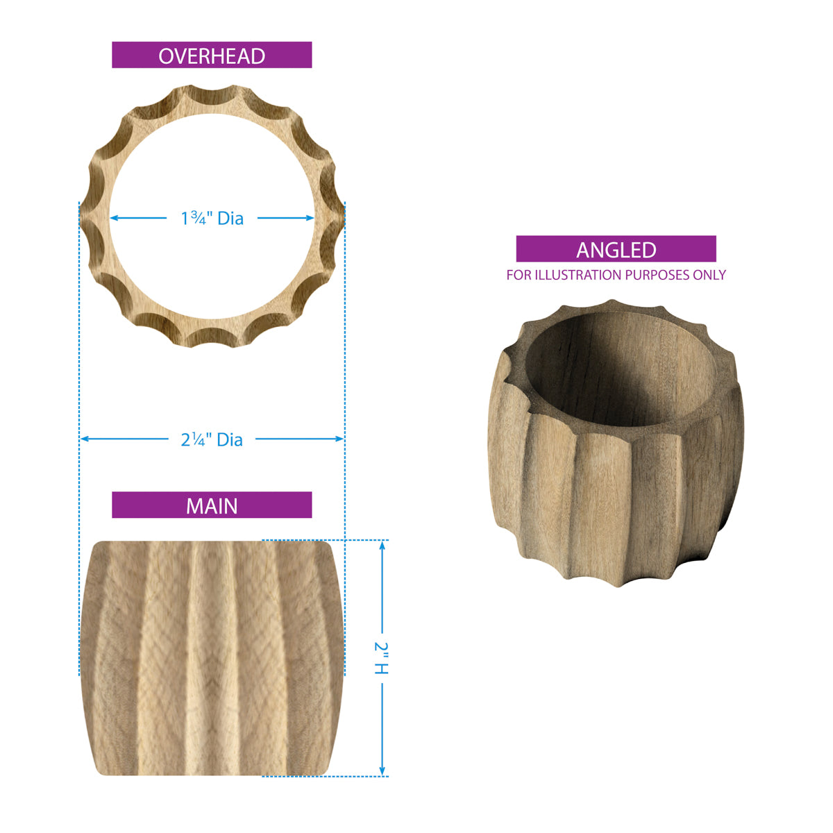 Fluted Napkin Ring