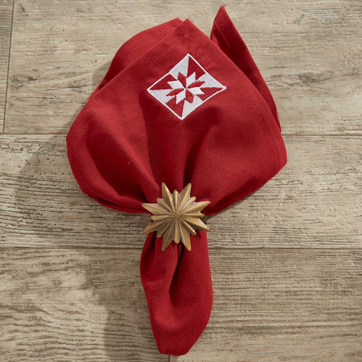 Golden Starburst Napkin Ring