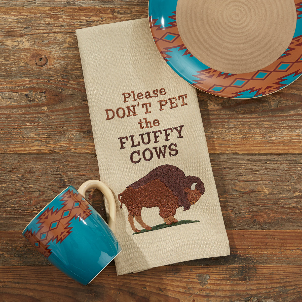 Fluffy Cows Dishtowel