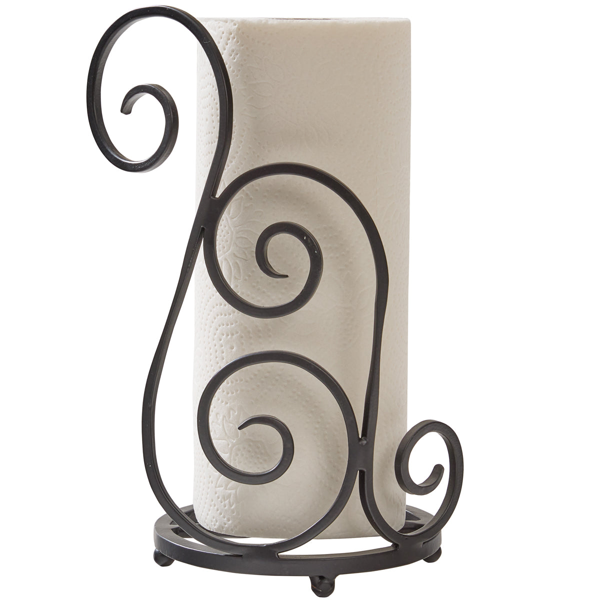 Scrollwork Iron Paper Towel Holder