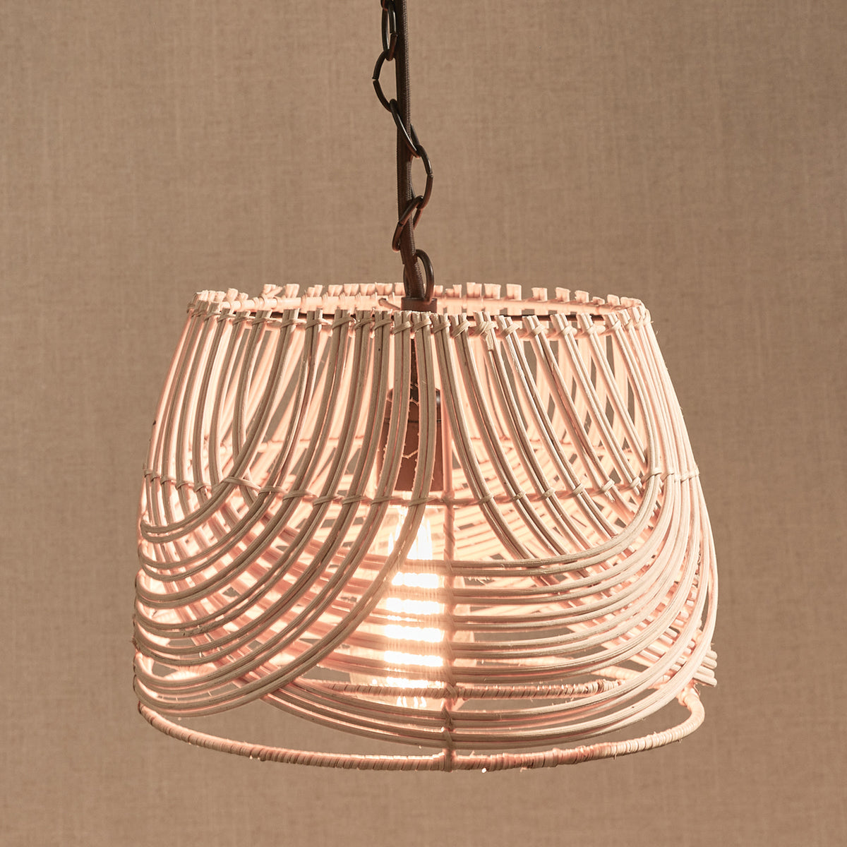 Woven Rattan Pendant