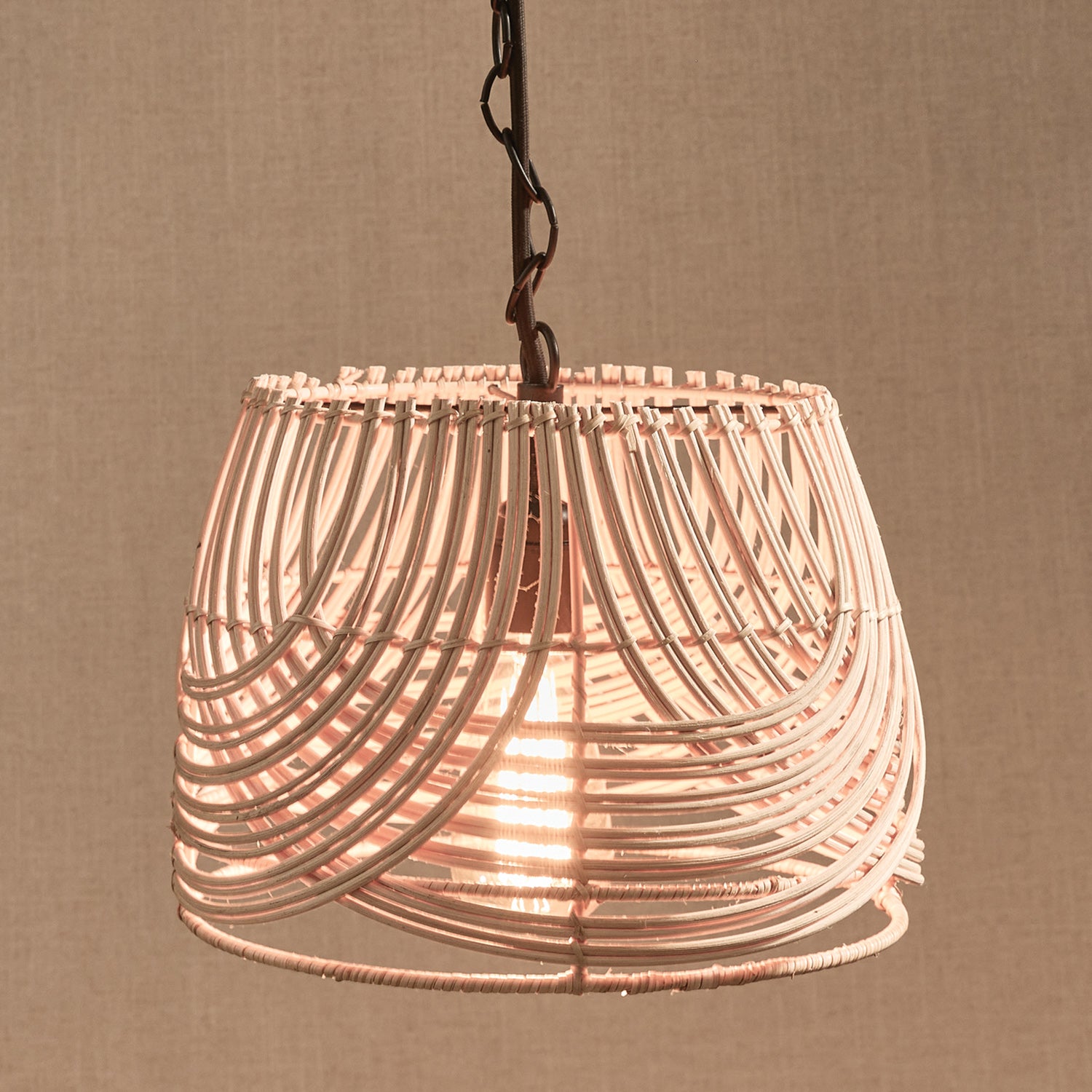 Woven Rattan Pendant
