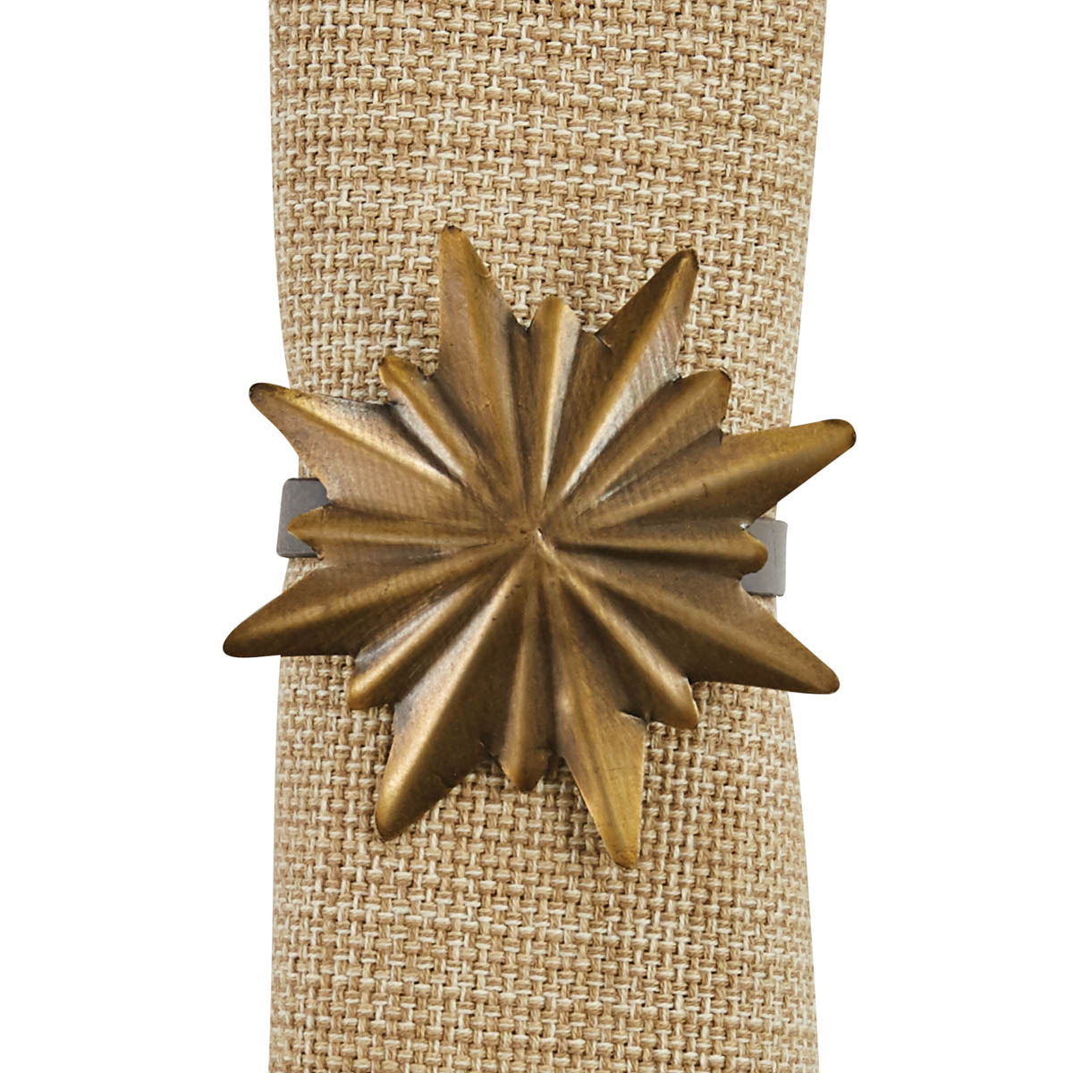 Golden Starburst Napkin Ring