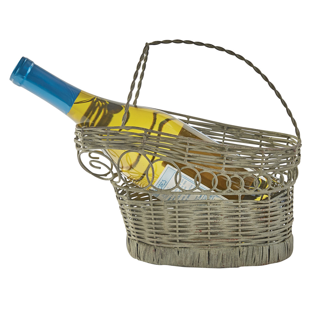 Albany Woven Wire Wine Basket
