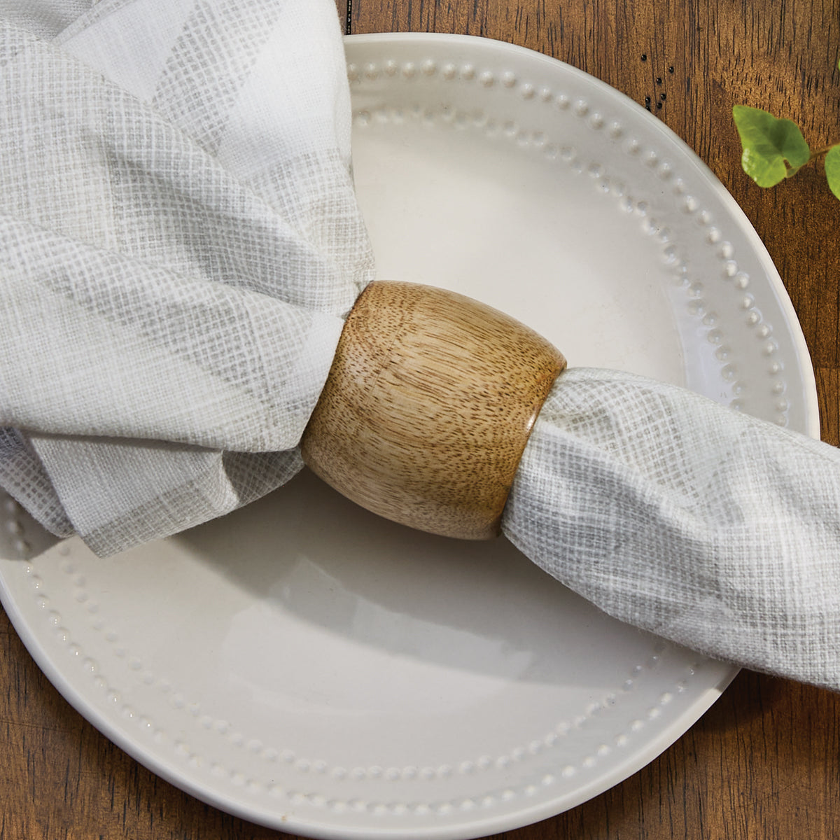 Urban Farmhouse Wood Cuff Napkin Ring
