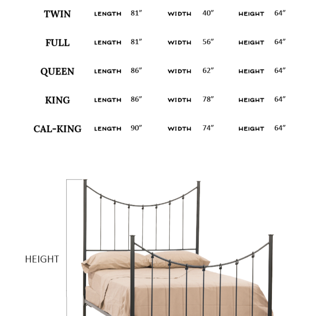 Ashmere Wrought Iron Bed