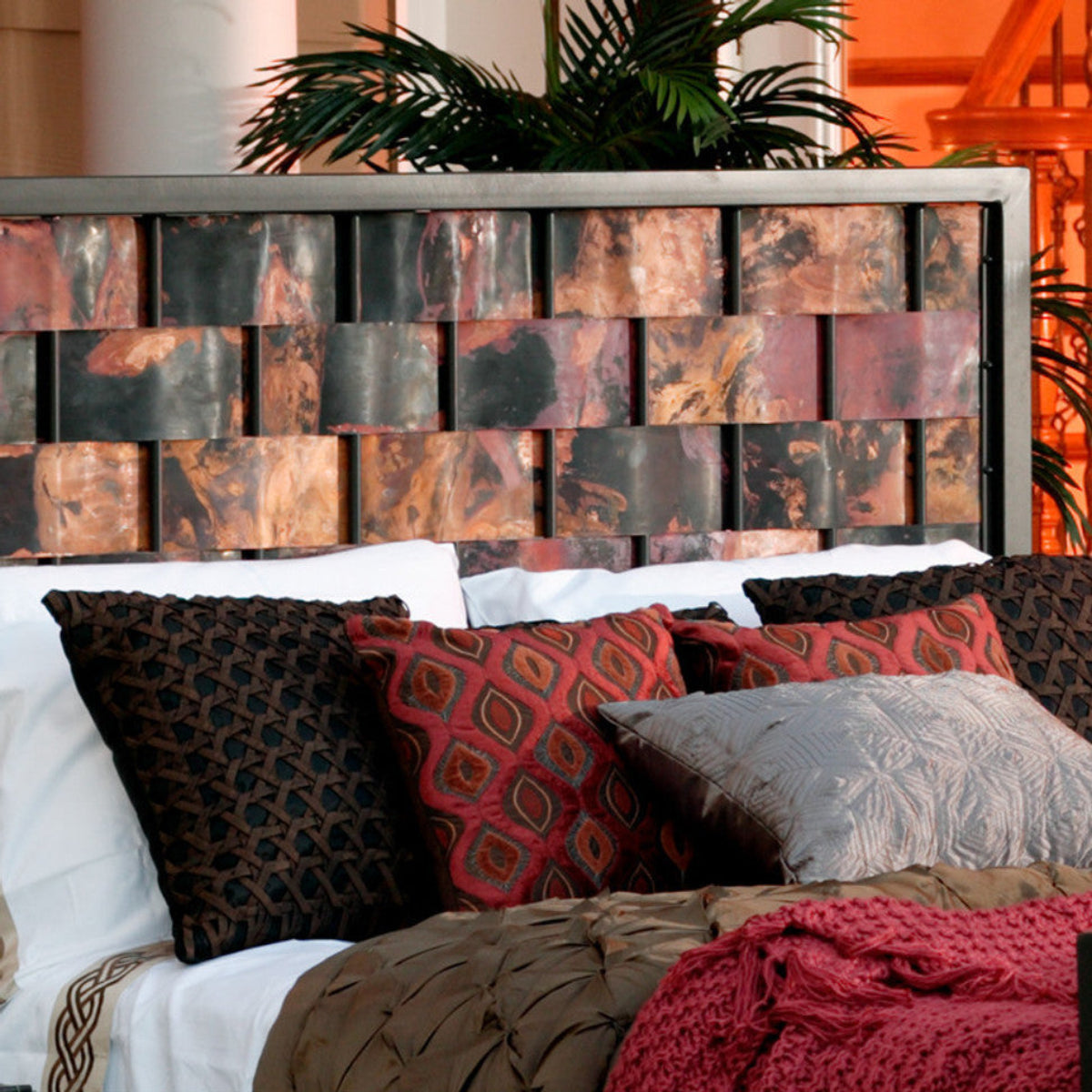 Copperweave Iron Bed