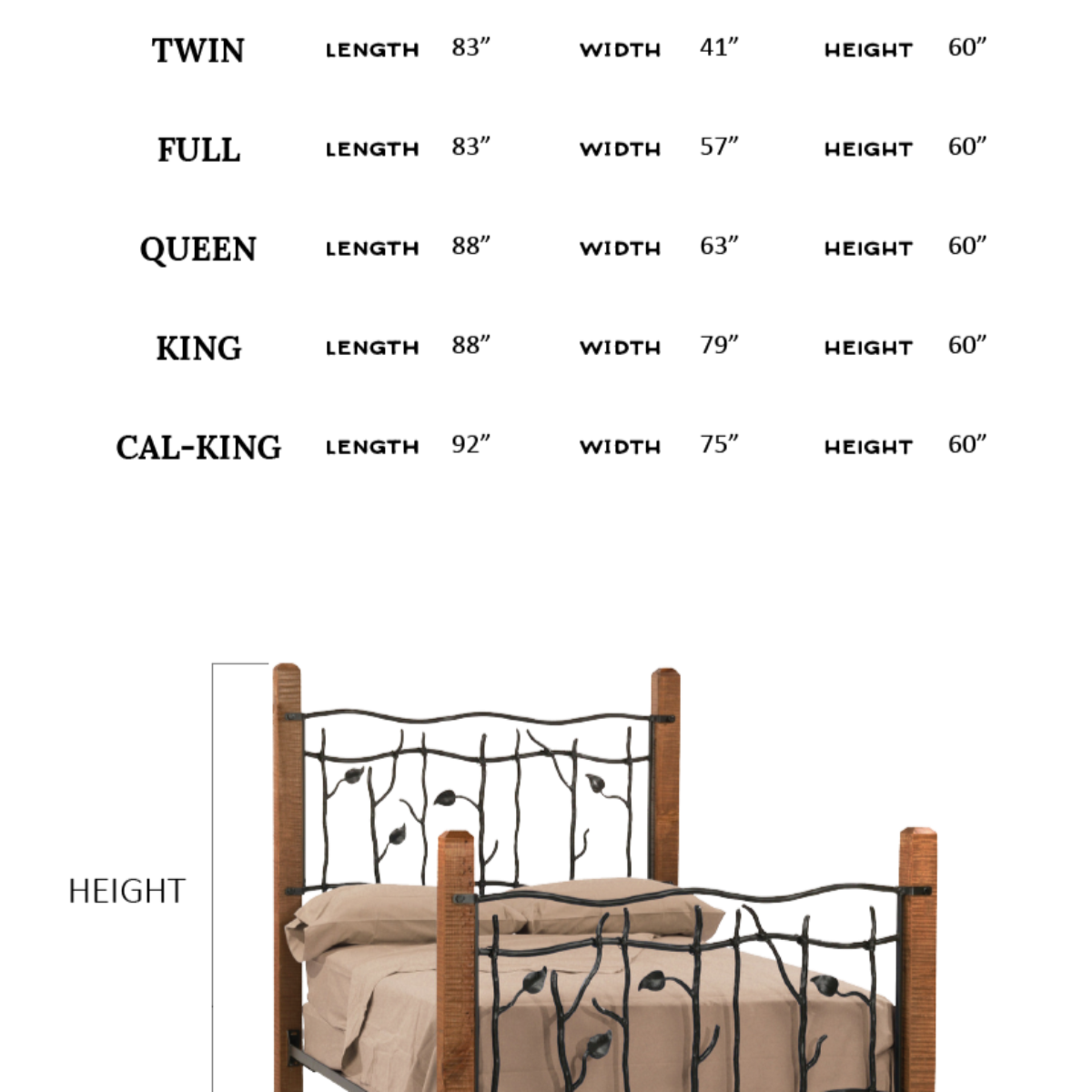 Briarhearth Iron & Wood Bed