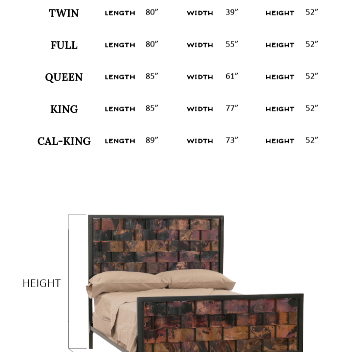 Copperweave Wrought Iron Bed
