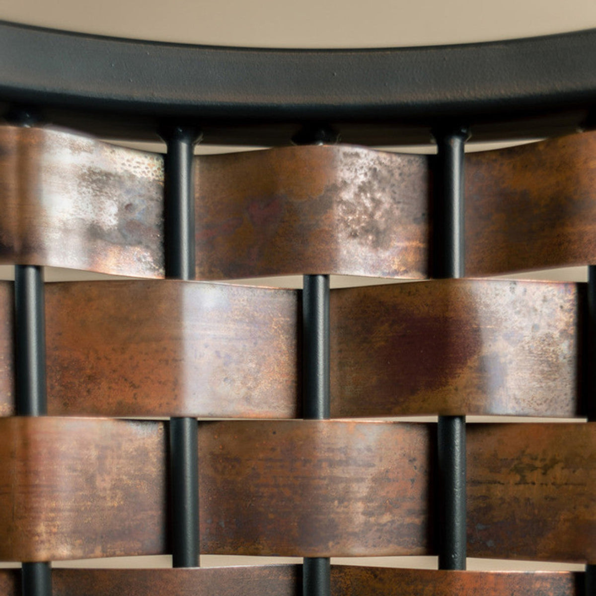 Copperweave Iron Stool