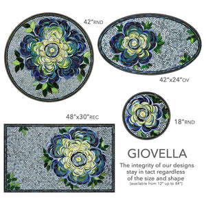 Giovella Mosaic Table Tops-Iron Accents