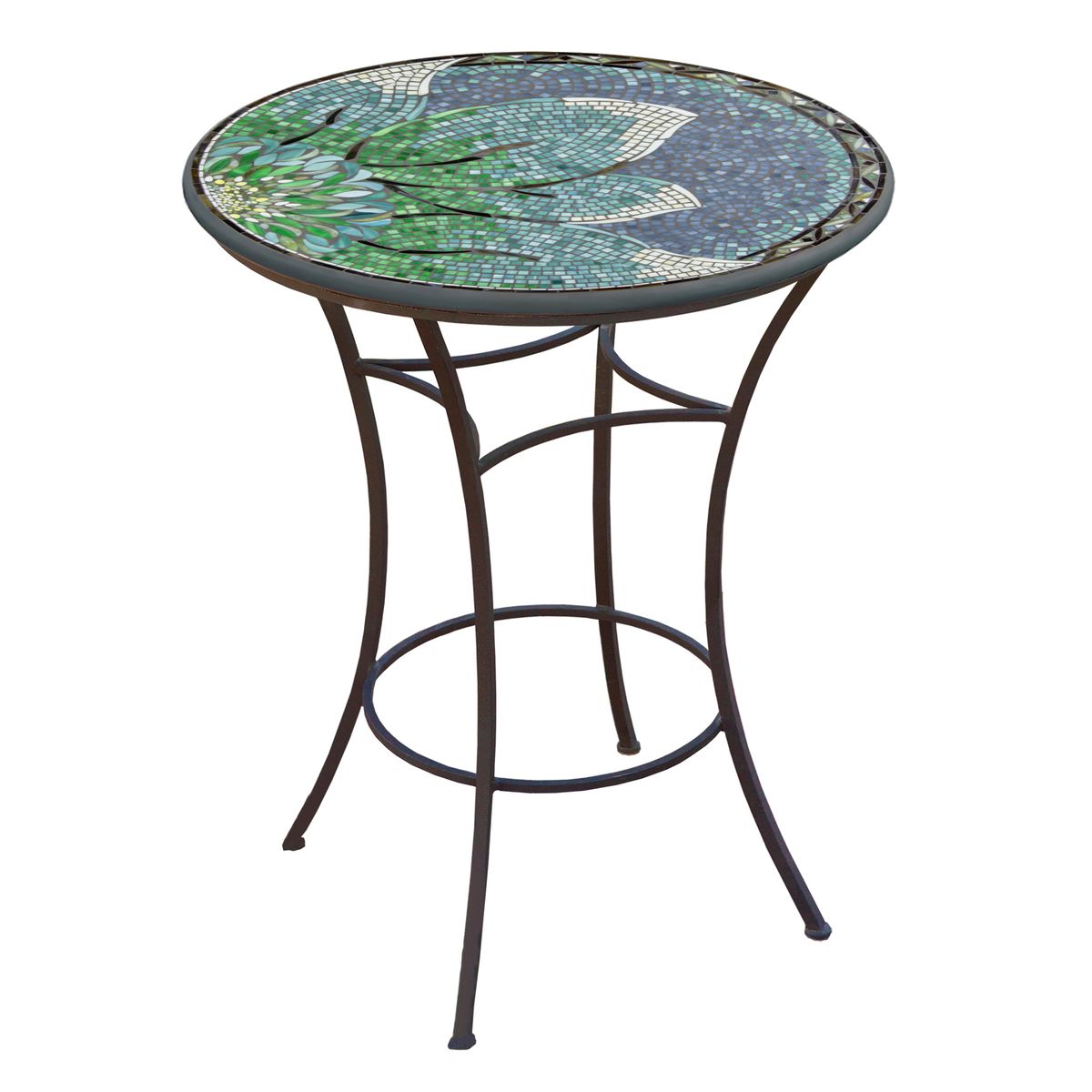 Lovina Mosaic High Dining Table-Iron Accents