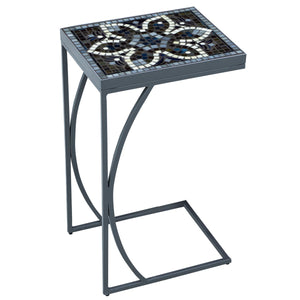 Grigio Mosaic C-Table-Iron Accents