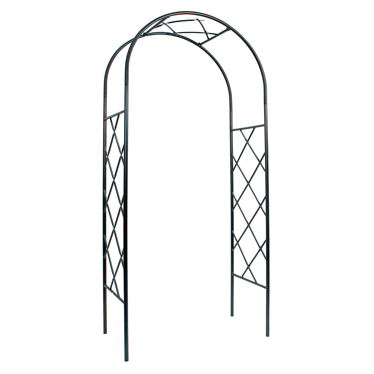 Diamond Garden Arbor-Iron Accents