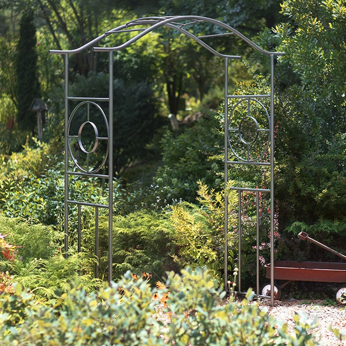 Genoa Garden Arbor-Iron Accents