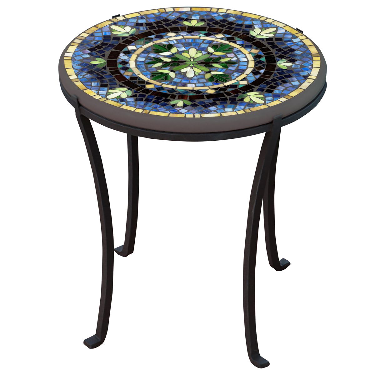Lake Como Mosaic Chaise Table-Iron Accents