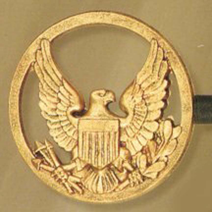 Eagle Medallion Scarf Holders-Iron Accents