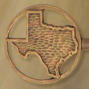 Texas Medallion Scarf Holders-Iron Accents