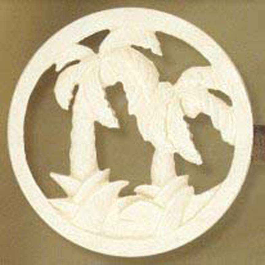 Palm Tree Medallion Scarf Holders