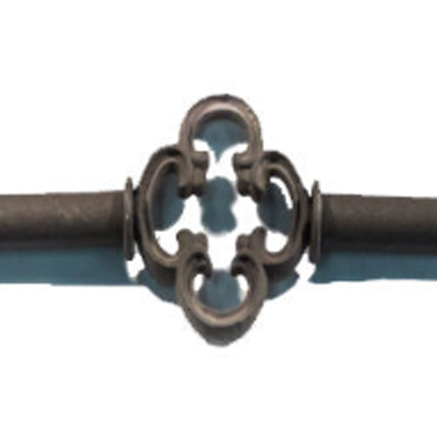 Rialto, Single Drapery Centerpiece-Iron Accents