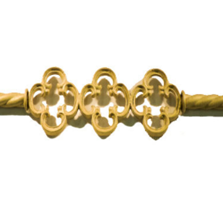 Rialto, Triple Drapery Centerpiece-Iron Accents