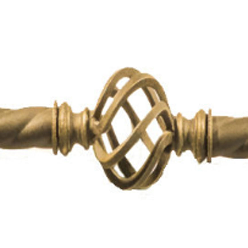 Large Twisted Cage Drapery Centerpiece-Iron Accents