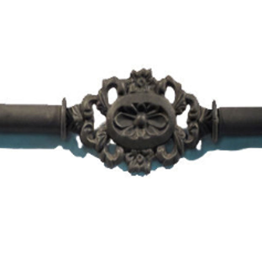 Gianna Drapery Centerpiece-Iron Accents